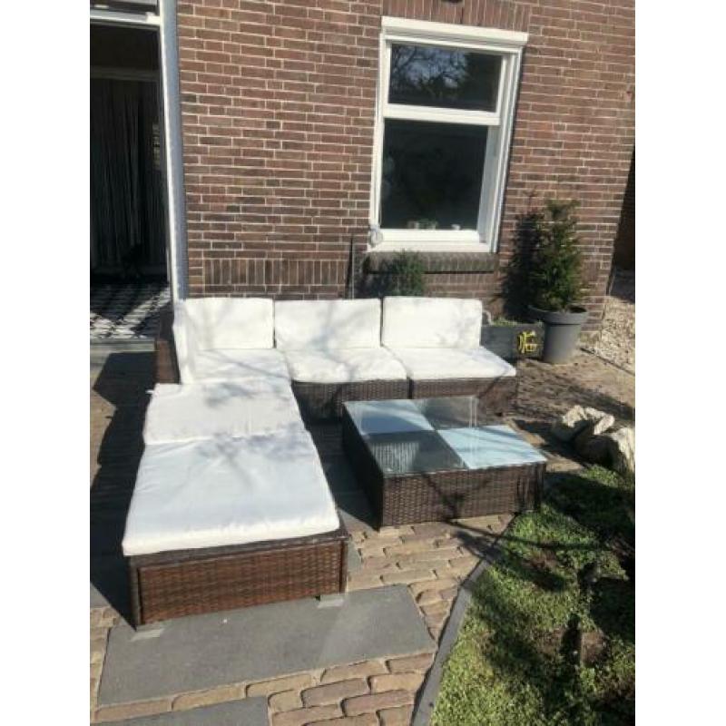 Lounge set met kussens vida xl