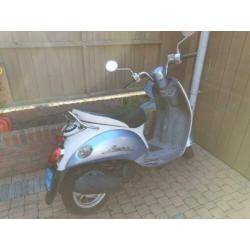 Kymco Sento 4takt 25 km, blauw kenteken