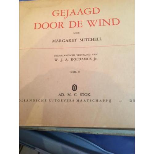 .Oude Roman Gejaagd door de wind