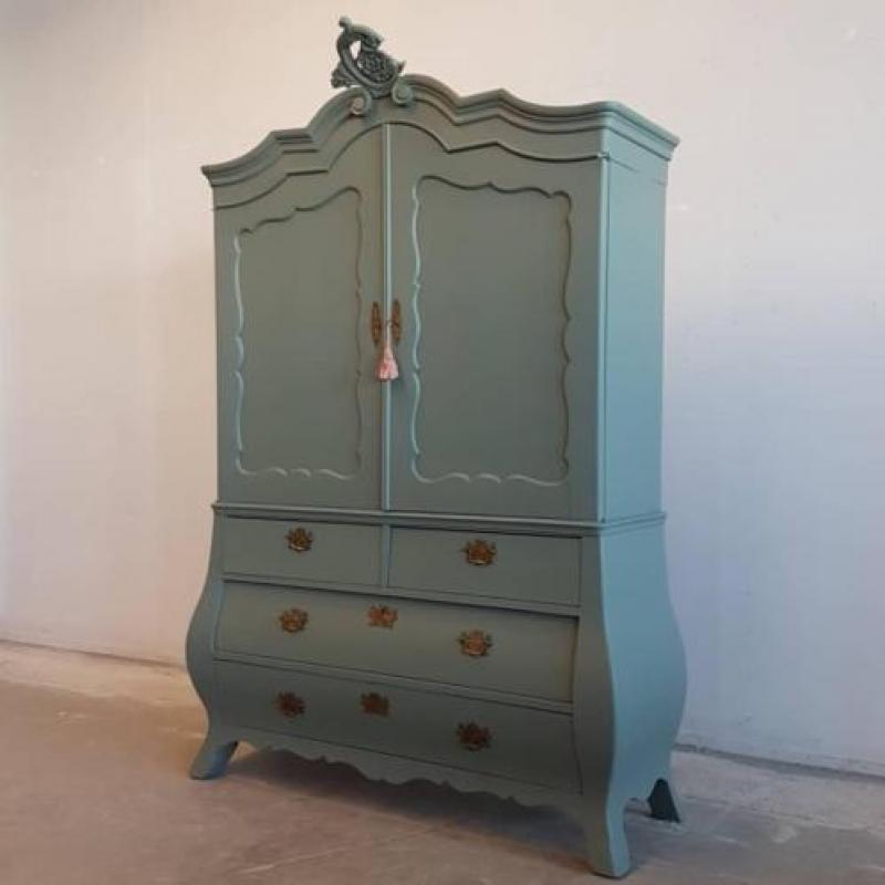 Oud Hollandse antieke buikkast kuifkast XXL biedermeier