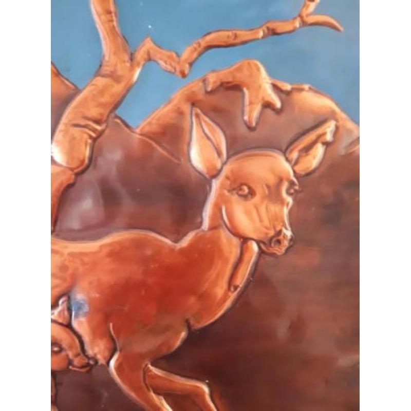 Mooi koperen schilderij