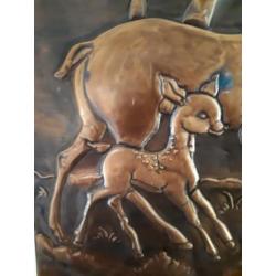 Mooi koperen schilderij