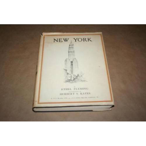 Zeldzaam oud boek over New York - met steendrukken 1929 !!