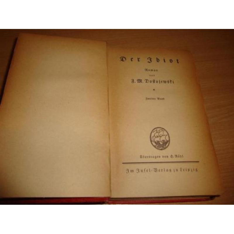 Dostojewski, F.M. - Der idiot. Zweiter band. 1920. Duits!