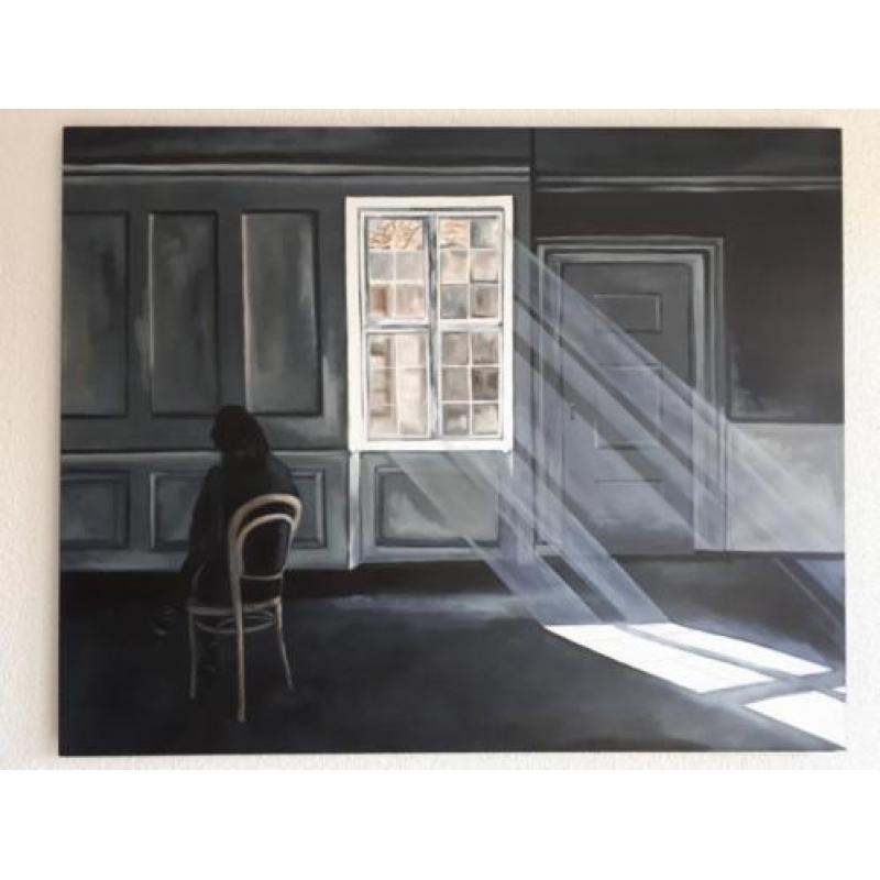 Schilderij olieverf 80x100cm kunst