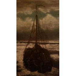 Mooi heel oud schilderij met boomschuiten