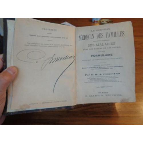 Uniek antiek Medisch plantenboek uit het jaar 1900 ..
