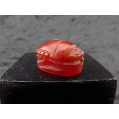 Egyptian carnelian scarab