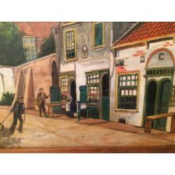 Schilderij oliverf opde hout