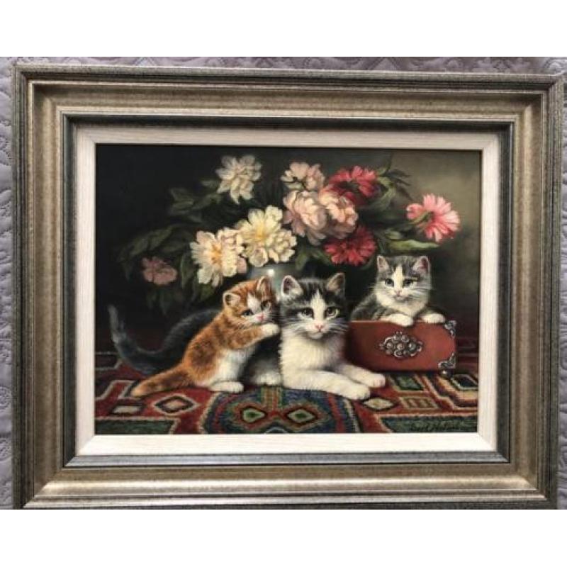 Poezenschilderij Bert Notenboom