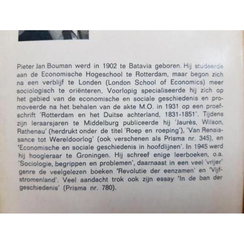 Prof. dr. P.J. Bouman - Cultuurgeschiedenis van de 20e eeuw