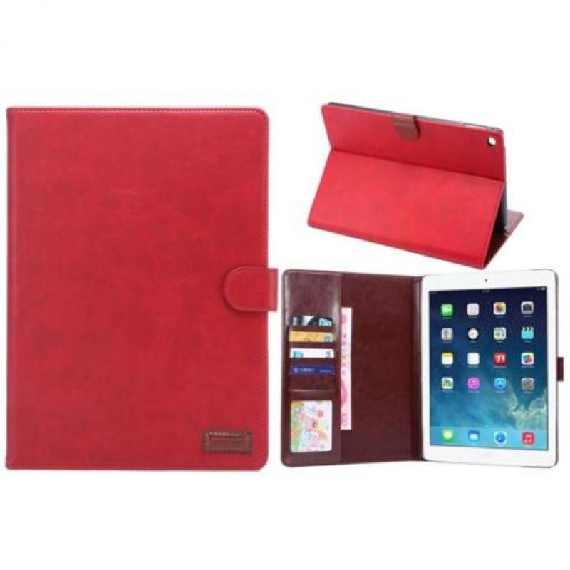 Apple iPad Air 2 - PU lederen Tablet Cover met Portemonnee