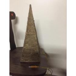 Kerstboom piramide met verlichting hoogte 45 cm