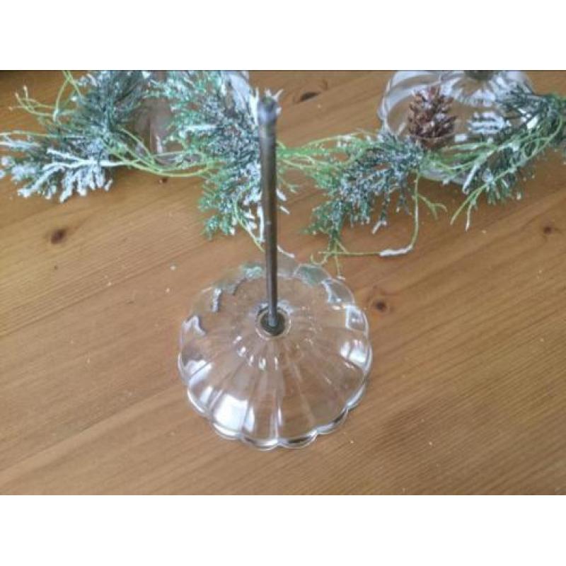Oude glazen kerst pieken standaard
