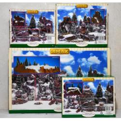 Lemax - Landscapes Accents - Village Mountain - 4 x - 1998