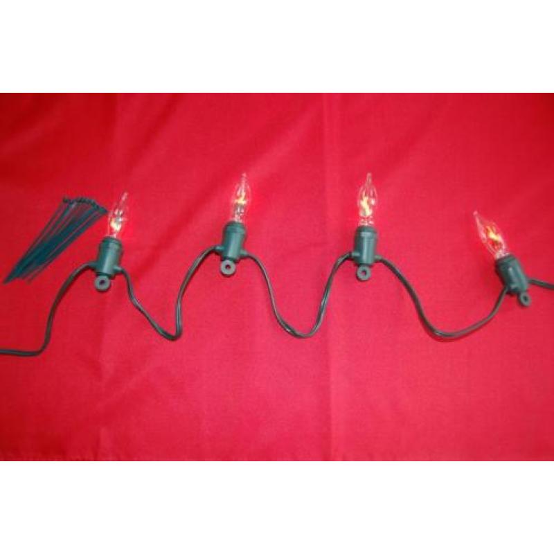 Vlamverlichting flikker kaars lichtsnoer vuurkorfverlichting