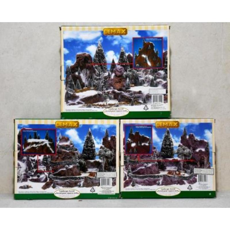 Lemax - Landscapes Accents - Village Mountain - 4 x - 1998