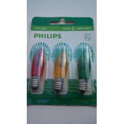 ~ 3 Gekleurde reserve lampjes voor kerstverlichting ~