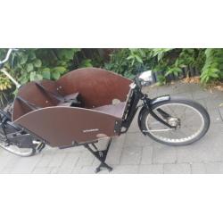 Bakfiets van de Fietsfabriek.5 versnellingen, Abus slot