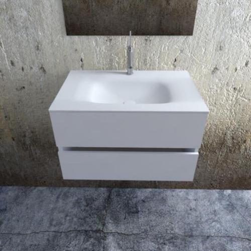 Zaro Badkamermeubel met Solid Surface wastafel 80cm compleet