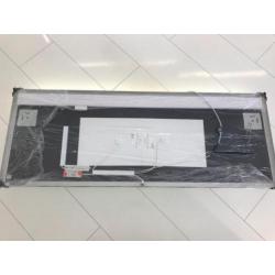 LED spiegel 160x50 cm met klok en spiegelverwarming