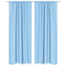 vidaXL Gordijnen verduisterend dubbellaags 140x175 cm turquo