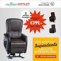 Sta op stoel Outlet Elektrisch met 2 Motoren Bruin VA € 295