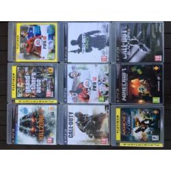 PS 3 spelcomputer 2504B met 20 Spellen