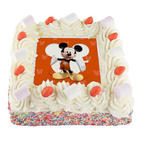 Mickey Mouse Slagroomtaart