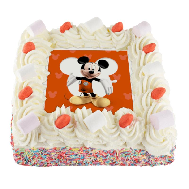 Mickey Mouse Slagroomtaart