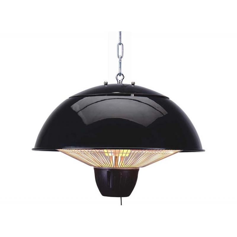 Blooboost Terrasverwarmer Elektrisch - Heater - Hangend - 3 Standen - Tot 1500W - Zwart - met afstandsbediening